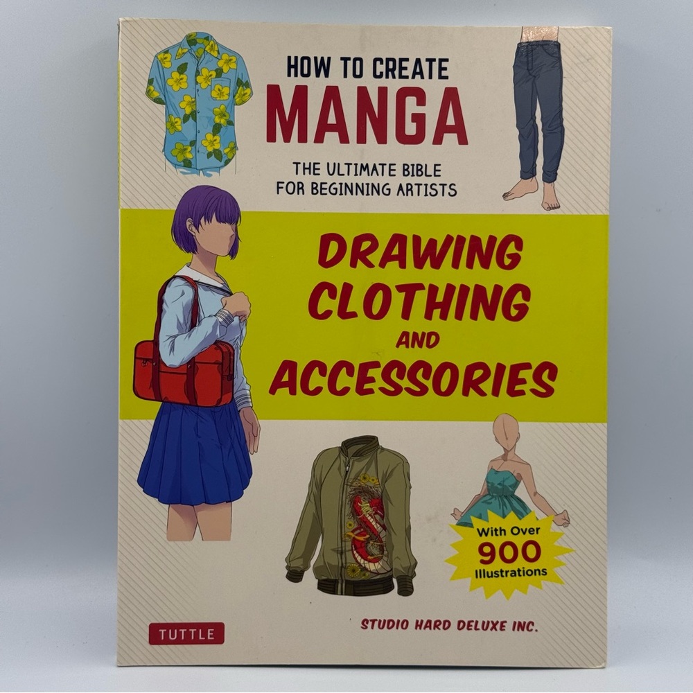 Tuttle How to Create Manga Drawing Clothing & Accessories For Beginners Book